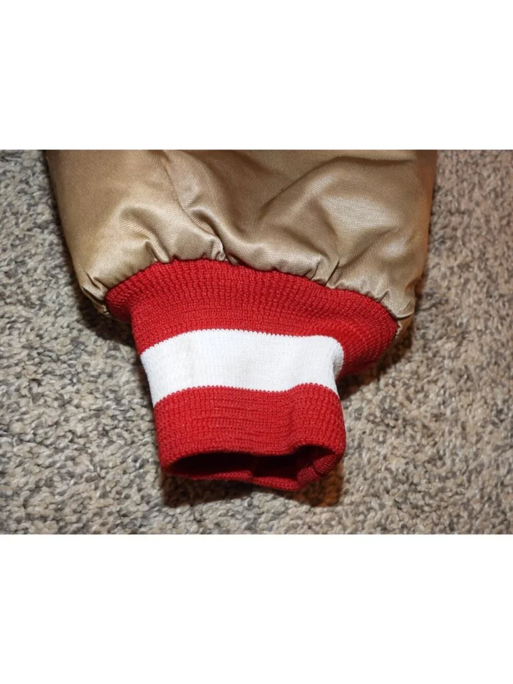 Vintage San Francisco 49ers Chalkline Satin Bomber Jacket XL Made in USA